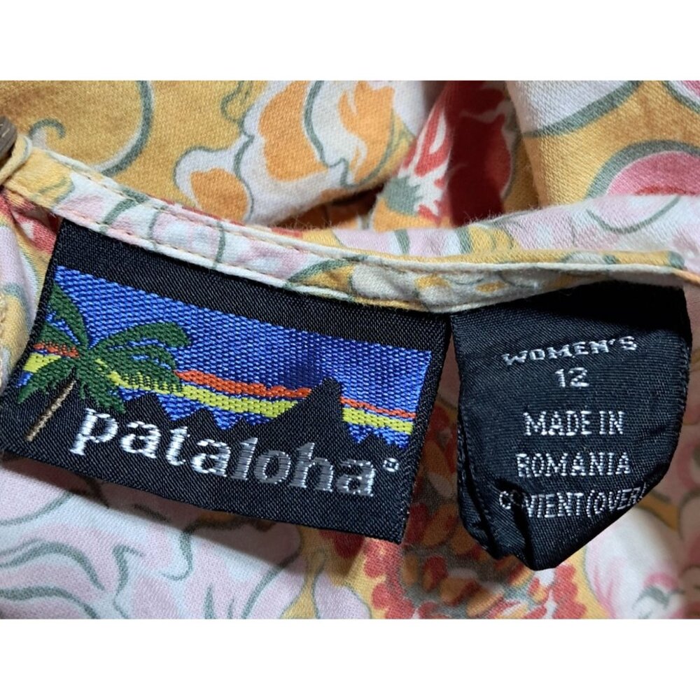 Vintage 2003 Patagonia Pataloha Golden Habiscus Womens Sleeveless Floral Dress S - Picture 2 of 9